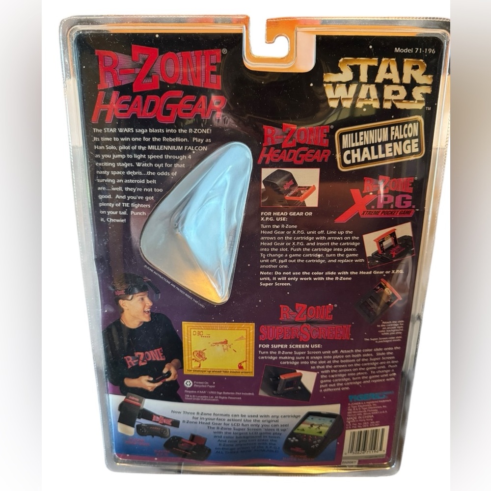 Star Wars Millennium Falcon Challenge Headgear Vintage Virtual Reality Game - Picture 5 of 8
